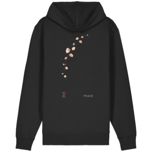 Peace Blossom Relaxed Zip Hoodie